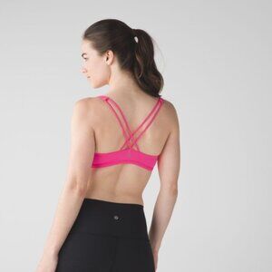Lululemon Free To Be BraNeon Pink EUC